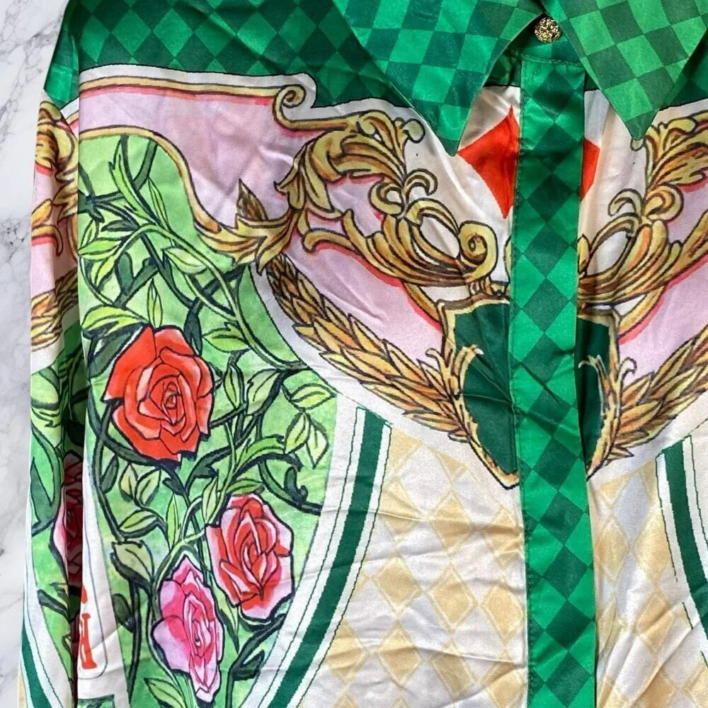 Fashion Nova printed satin